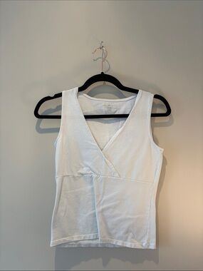 Brandy Melville White Wrap-Style Tank Top